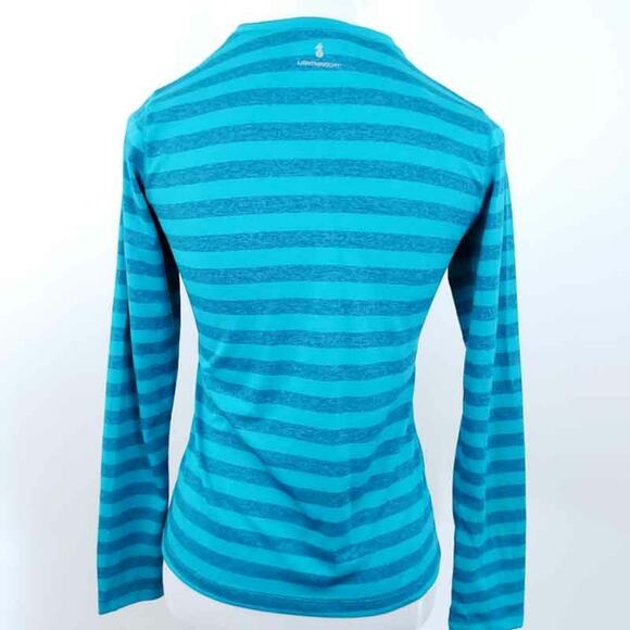 New Balance Stripe Long Sleeve Shirt Workout XS XSMALL Lightweight Exercise Gym - Picture 4 of 6